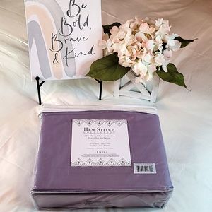 Cotton-HEM Stitch Collections Sheet Sets Twin 100% Cotton. Lavender trend